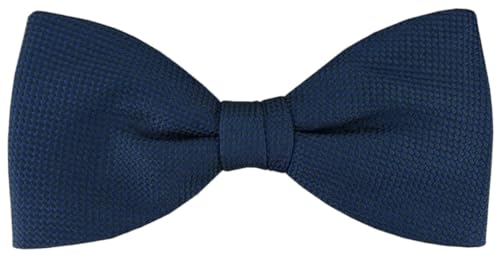 TigerTie - Herren Seidenfliege in teal petrol einfarbig mit feiner Punktstruktur – Fliege aus 100% Seide, ideal für Hochzeit, Party, Business, Abendgarderobe und festliche Anlässe von TigerTie