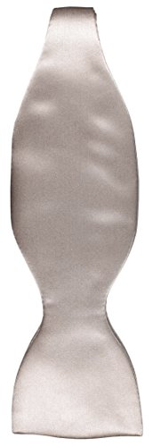 TigerTie Selbstbinder Seidenfliege in grau silber einfarbig Uni, Spitzenqualität, Querbinder 100% Seide + Aufbewahrungsbox TigerTie Selbstbinder Seidenfliege in grau silber einfarbig Uni, Spitzenqualität, Querbinder 100% Seide + Aufbewahrungsbox von TigerTie