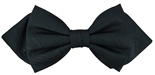 TigerTie Spitzfliege in teal, Fliege 100% pure Seide - echter Moiré Effekt von TigerTie