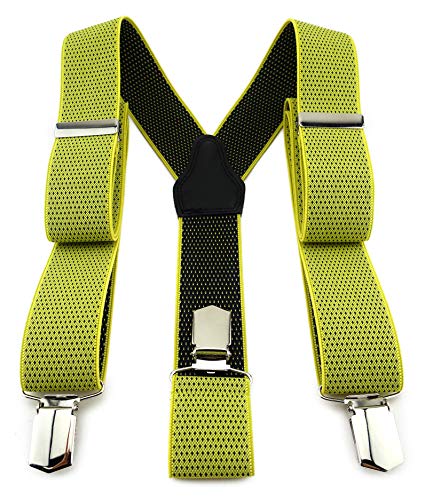 TigerTie Unisex Hosenträger in Y-Form mit 3 extra starken Clips - Farbe in gelb schwarz gepunktet - hochwertige Verarbeitung - Breite 35 mm TigerTie Unisex Hosenträger in Y-Form mit 3 extra starken Clips - Farbe in gelb schwarz gepunktet - hochwertige Verarbeitung - Breite 35 mm von TigerTie
