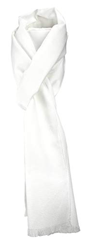 TigerTie Unisex Schal Pique in weiss uni gemustert - Größe 180 x 28 cm TigerTie Unisex Schal Pique in weiss uni gemustert - Größe 180 x 28 cm von TigerTie