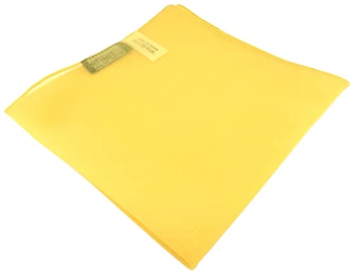 TigerTie - feines Chiffon Einstecktuch in gelb Uni - Tuch Größe 30 x 30 cm von TigerTie