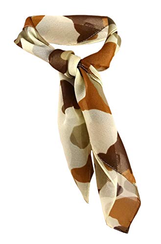 TigerTie feines Nickituch Chiffon in dunkelbraun braun beige gemustert - Größe 50 x 50 cm TigerTie feines Nickituch Chiffon in dunkelbraun braun beige gemustert - Größe 50 x 50 cm von TigerTie