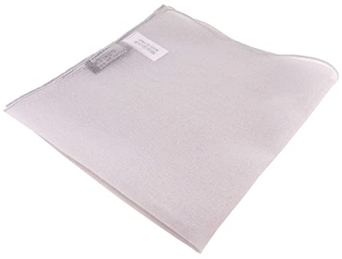 TigerTie - feines kleines Chiffon Einstecktuch in grau Uni - Tuch 25 x 25 cm von TigerTie