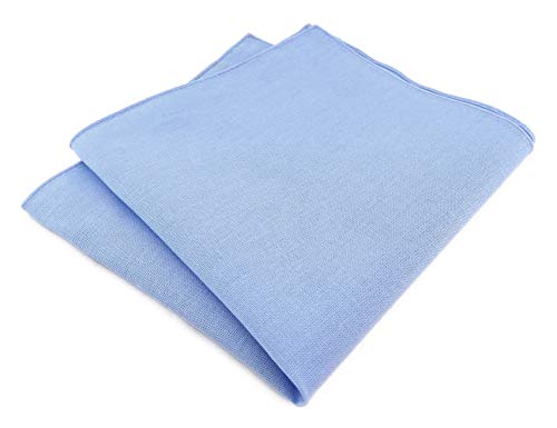 TigerTie - hochwertiges Einstecktuch aus 100% Baumwolle in hellblau Unicolor einfarbig - Einstecktuch 26 cm x 26 cm TigerTie - hochwertiges Einstecktuch aus 100% Baumwolle in hellblau Unicolor einfarbig - Einstecktuch 26 cm x 26 cm von TigerTie