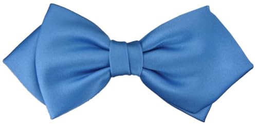 TigerTie - vorgebundene Spitzfliege Schleife in azurblau Einfarbig Uni + Geschenkbox TigerTie - vorgebundene Spitzfliege Schleife in azurblau Einfarbig Uni + Geschenkbox von TigerTie