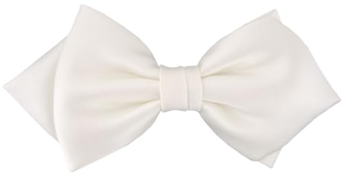 TigerTie - vorgebundene Spitzfliege Schleife in cremeweiss Einfarbig Uni + Geschenkbox TigerTie - vorgebundene Spitzfliege Schleife in cremeweiss Einfarbig Uni + Geschenkbox von TigerTie