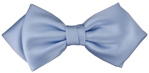 TigerTie - vorgebundene Spitzfliege Schleife in hellblau Einfarbig Uni + Geschenkbox TigerTie - vorgebundene Spitzfliege Schleife in hellblau Einfarbig Uni + Geschenkbox von TigerTie