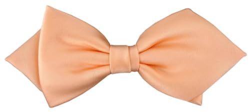 TigerTie - vorgebundene Spitzfliege Schleife in lachs Einfarbig Uni + Geschenkbox TigerTie - vorgebundene Spitzfliege Schleife in lachs Einfarbig Uni + Geschenkbox von TigerTie