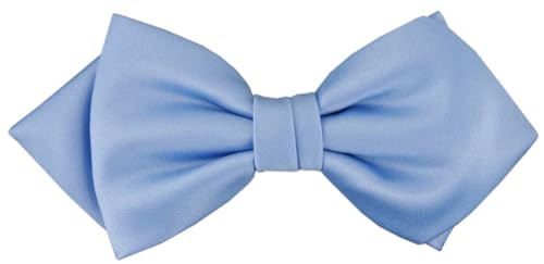 TigerTie - vorgebundene Spitzfliege Schleife in pastellblau Einfarbig Uni + Geschenkbox TigerTie - vorgebundene Spitzfliege Schleife in pastellblau Einfarbig Uni + Geschenkbox von TigerTie