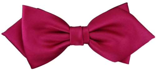 TigerTie - vorgebundene Spitzfliege Schleife in rosa magenta Einfarbig Uni + Geschenkbox TigerTie - vorgebundene Spitzfliege Schleife in rosa magenta Einfarbig Uni + Geschenkbox von TigerTie