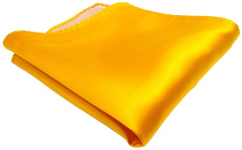 TigerTie gewebtes Designer Satin Seideneinstecktuch in gelb goldgelb Uni einfarbig - Pochette 30 x 30 cm - Einstecktuch 100% reine Seide TigerTie gewebtes Designer Satin Seideneinstecktuch in gelb goldgelb Uni einfarbig - Pochette 30 x 30 cm - Einstecktuch 100% reine Seide von TigerTie