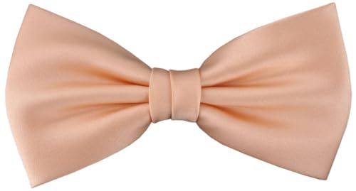 TigerTie vorgebundene Fliege Schleife in lachs Einfarbig Uni + Geschenkbox von TigerTie