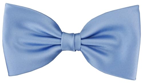 TigerTie vorgebundene Fliege Schleife in pastellblau Einfarbig Uni + Geschenkbox von TigerTie