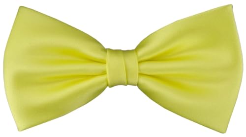 TigerTie vorgebundene Fliege Schleife in zitronengelb Einfarbig Uni + Geschenkbox TigerTie vorgebundene Fliege Schleife in zitronengelb Einfarbig Uni + Geschenkbox von TigerTie