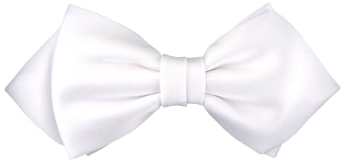 TigerTie - vorgebundene Spitzfliege Schleife in weiss Einfarbig Uni + Geschenkbox TigerTie - vorgebundene Spitzfliege Schleife in weiss Einfarbig Uni + Geschenkbox von TigerTie