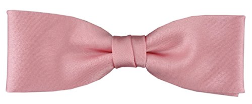 TigerTie vorgebundene schmale Fliege in dunkelrosa Uni einfarbig + Box von TigerTie