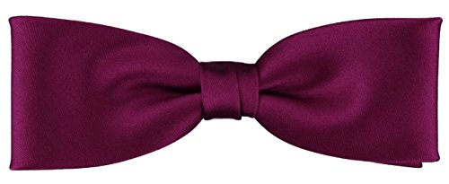 TigerTie vorgebundene schmale Fliege in magenta Uni einfarbig + Box von TigerTie