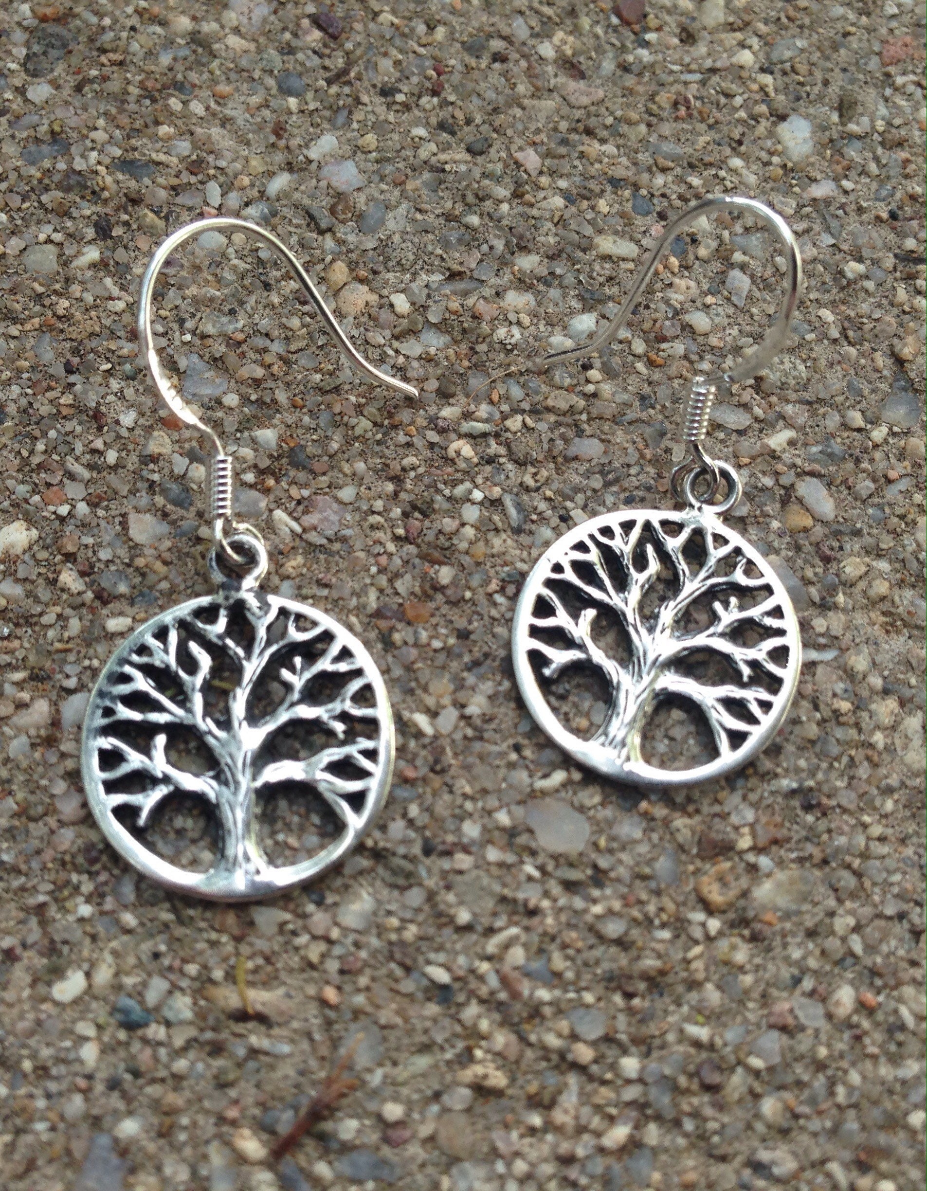 Baum Des Lebens/Ohrring Set Sterling Silber Yogaschmuck Yogi Leicht Schmuck Baum Des Lebens/Ohrring Set Sterling Silber Yogaschmuck Yogi Leicht Schmuck von TigerTigerTreasures