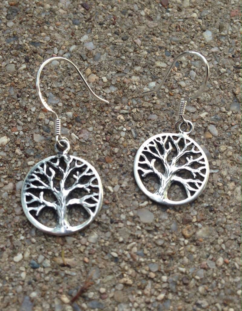 Baum Des Lebens/Ohrring Set Sterling Silber Yogaschmuck Yogi Leicht Schmuck Baum Des Lebens/Ohrring Set Sterling Silber Yogaschmuck Yogi Leicht Schmuck von TigerTigerTreasures