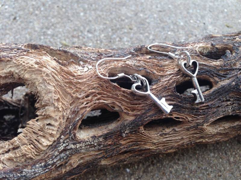 Schlüssel Zu Ihrem Herzen-Ohrringe/sterlingsilber Schmuck Schlüsselfertig Love Charm Magic Schlüssel Zu Ihrem Herzen-Ohrringe/sterlingsilber Schmuck Schlüsselfertig Love Charm Magic von TigerTigerTreasures