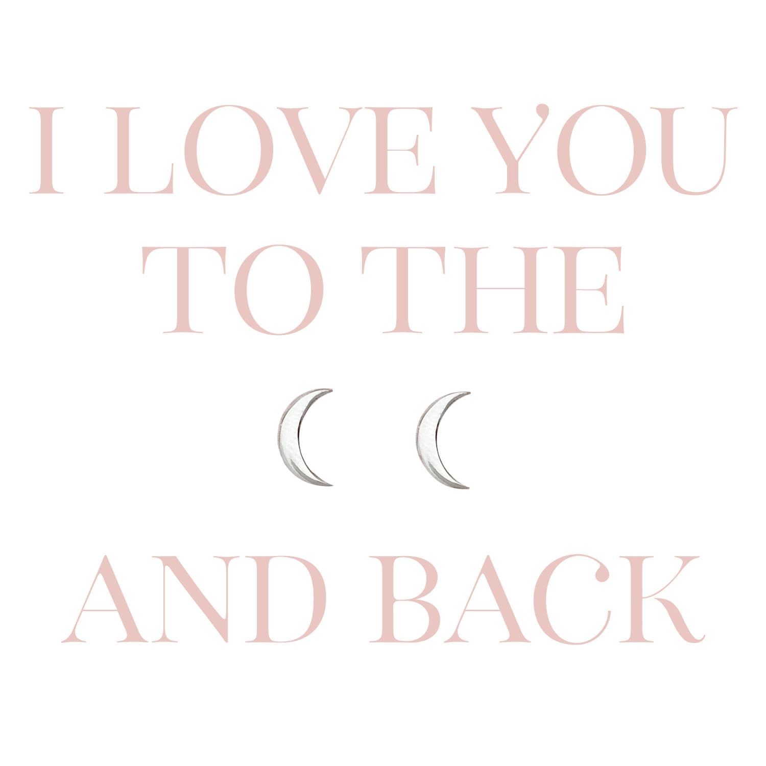 I Love You To The Moon & Back - Mond Ohrringe von TigerlillyCouture