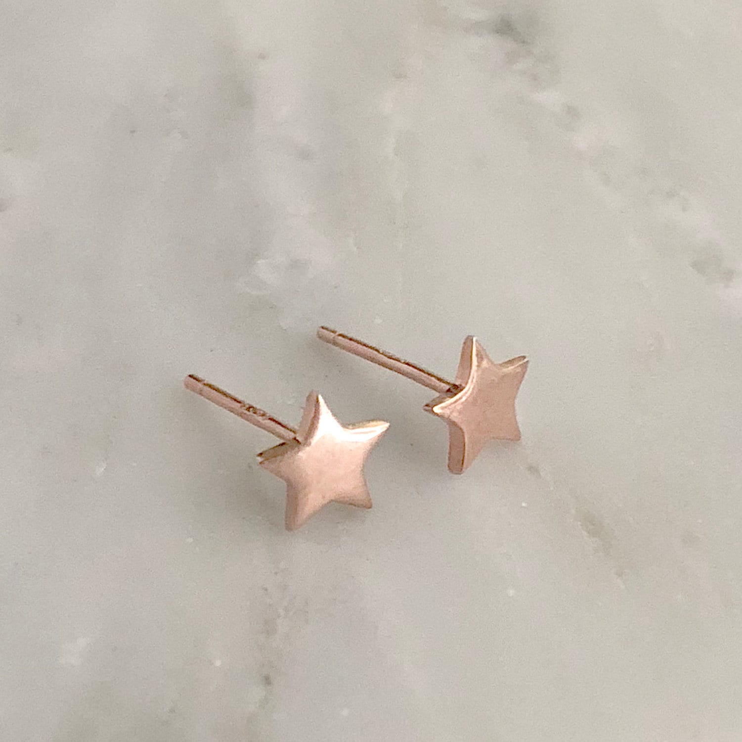 Rose Gold Sterling Silber Ohrstecker - Stern Ohrringe von TigerlillyCouture