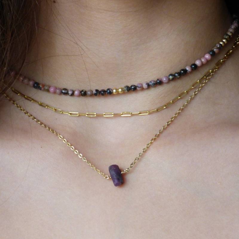 Gold Filled Rubin Anhänger Zierlicher Juli Geburtsstein Anhänger Gold Filled Rubin Anhänger Zierlicher Juli Geburtsstein Anhänger von TigerlillyJewellery