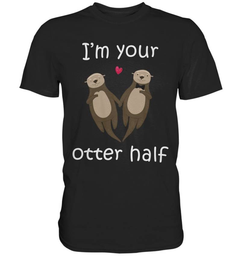 Tigerlino T-Shirt I'm your Otter half Partner Liebe Herren Premium T-Shirt von Tigerlino