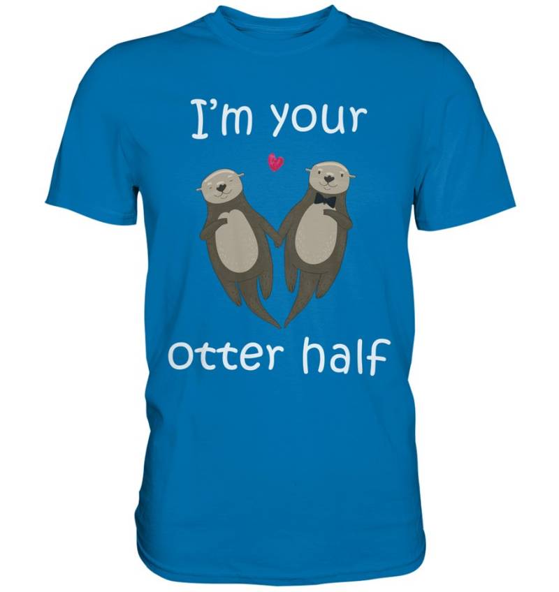Tigerlino T-Shirt I'm your Otter half Partner Liebe Herren Premium T-Shirt von Tigerlino