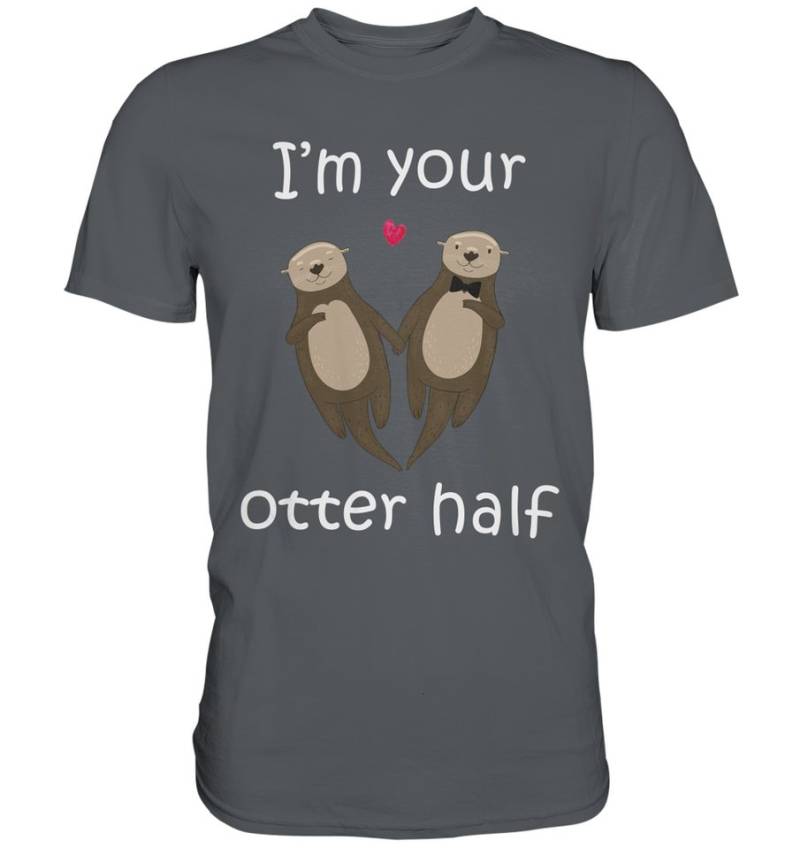 Tigerlino T-Shirt I'm your Otter half Partner Liebe Herren Premium T-Shirt von Tigerlino