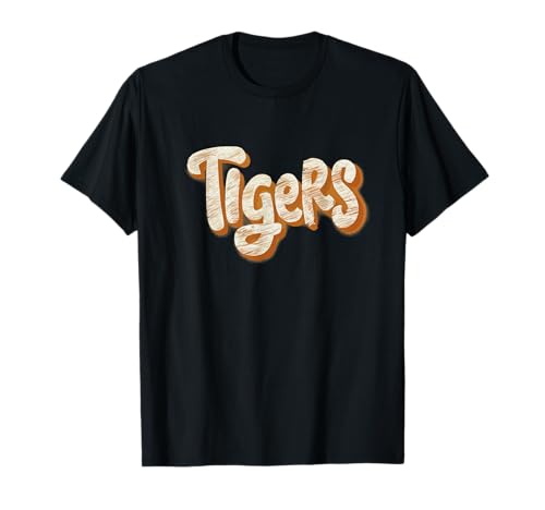 Amazing Tigers Speech Emblem für Jungen und Mädchen T-Shirt Amazing Tigers Speech Emblem für Jungen und Mädchen T-Shirt von Tigers Outfit