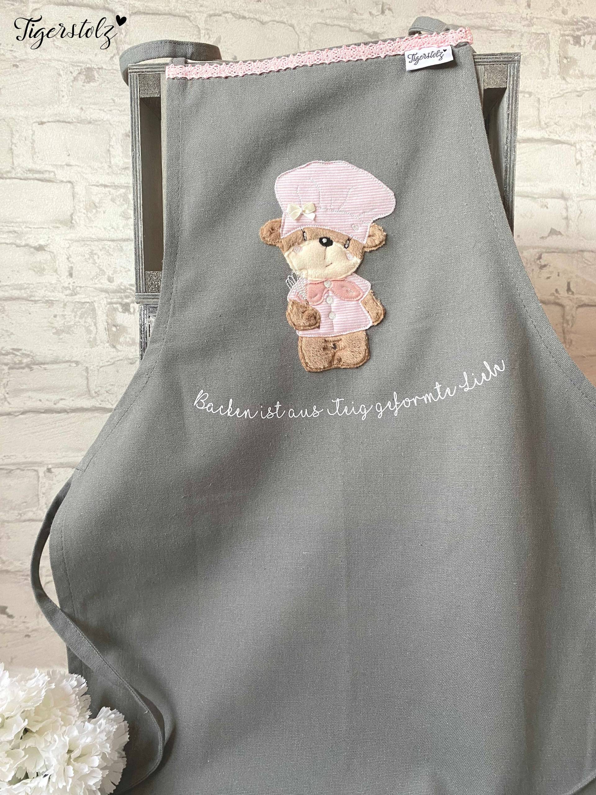 Kinderschürze Lieblingsrezepte Kochbuch Schulkind Personalisierte Geschenke Kochen Bär Schürze Rezepte Geburtstag Backen Geschenk von TigerstolzShop