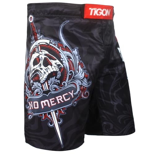Pro Gel Fight Shorts UFC MMA Grappling Short Kick Boxing Muay Thai Cage Pants (Large) von Tigon Sports