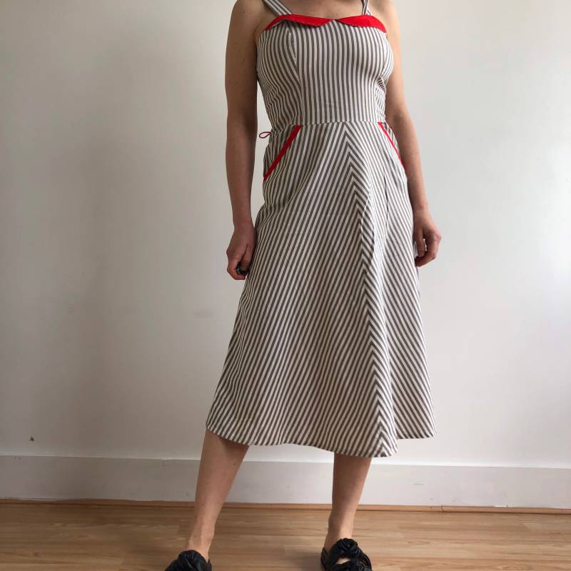 Vintage Baumwollkleid. Ursprünglich Damengröße S. 70Er Jahre von TigonVintage