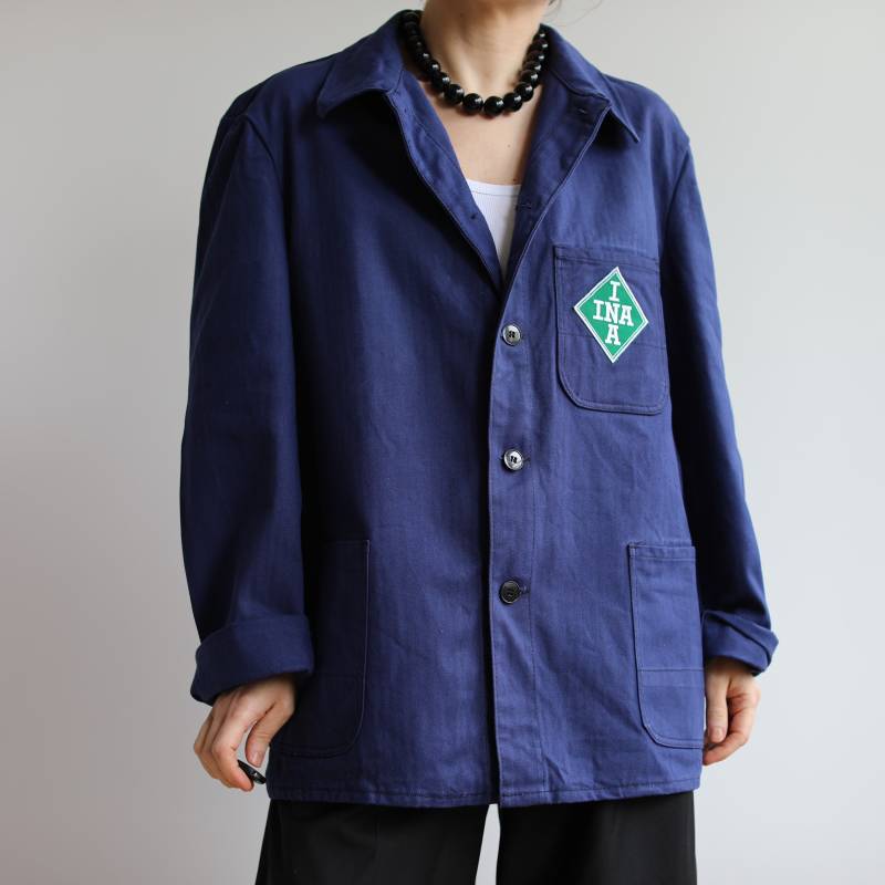 Vintage Blaue Arbeiterjacke. Ursprünglich Herrengröße M. Ende Der 90Er Jahre von TigonVintage