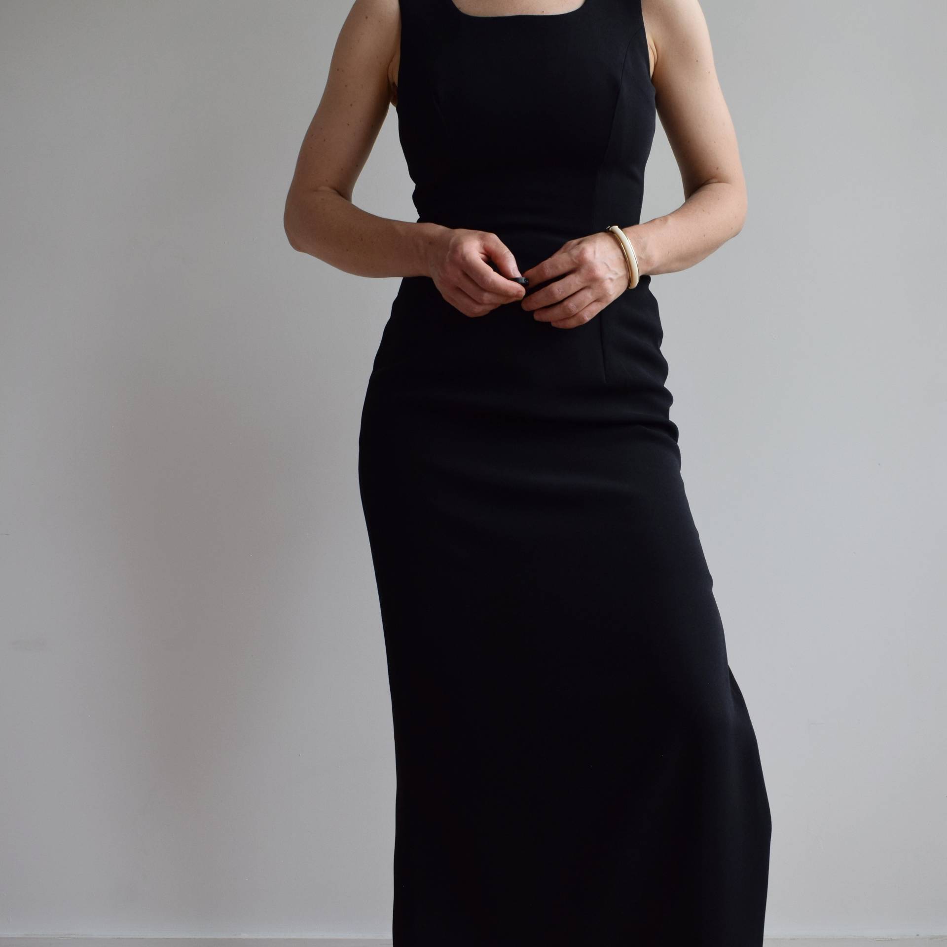 Vintage Laura Ashley Schwarzes Maxikleid. Ursprünglich Damengröße Xs/S. 90Er Jahre von TigonVintage