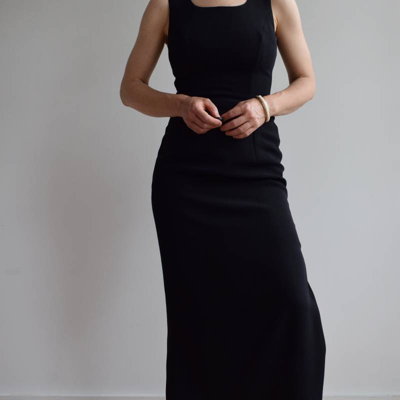 Vintage Laura Ashley Schwarzes Maxikleid. Ursprünglich Damengröße Xs/S. 90Er Jahre von TigonVintage