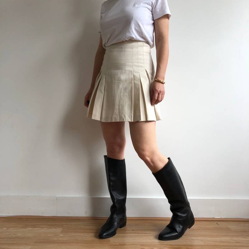 Vintage Mini-Baumwollrock. Ursprünglich Damen Größe S. 70Er Jahre Ära von TigonVintage