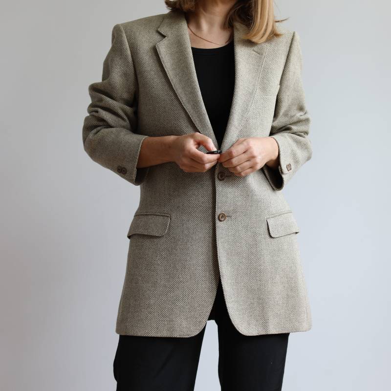 Vintage Wolle Blazer. Ursprünglich Herrengröße Xs. 90Er Jahre von TigonVintage