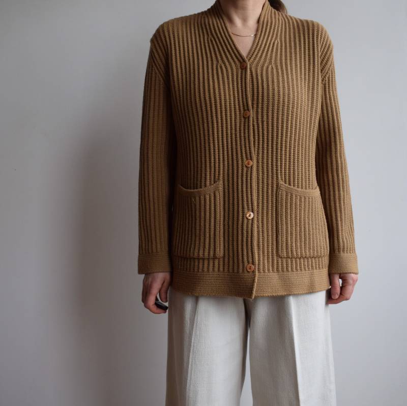 Vintage Wolljacke in Braun. Original Damengröße M. Aus Den 90Er Jahren von TigonVintage