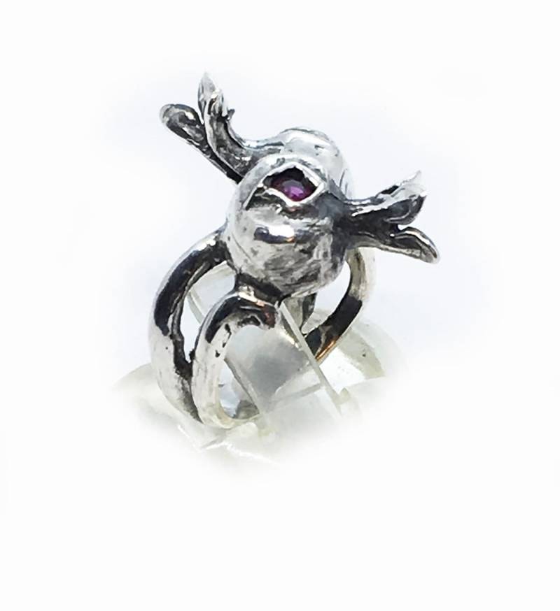 2 Granatapfel Sterlingsilberring V2 von TigraniSilver