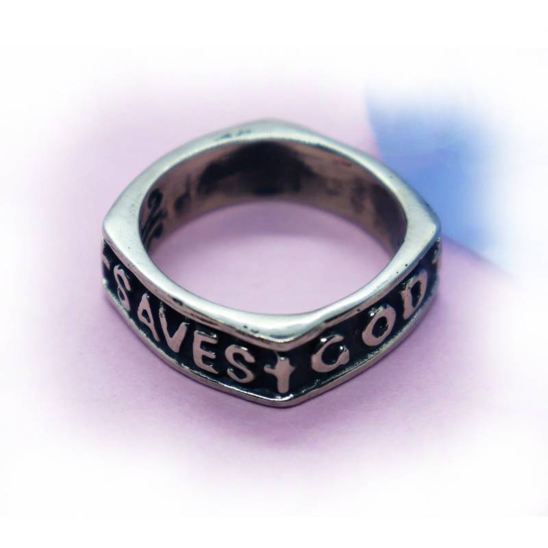 Gott Rettet Jesus Liebt Sterling Silber Ring von TigraniSilver