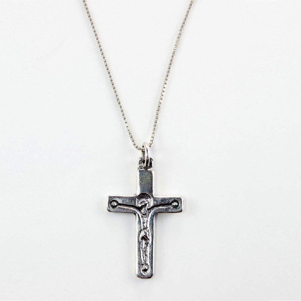 Kreuz Mit Jesus Sterling Silber Anhänger von TigraniSilver