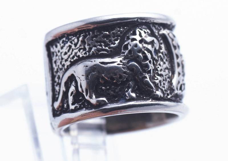 Lion Erebuni V2 Sterling Silber Ring von TigraniSilver