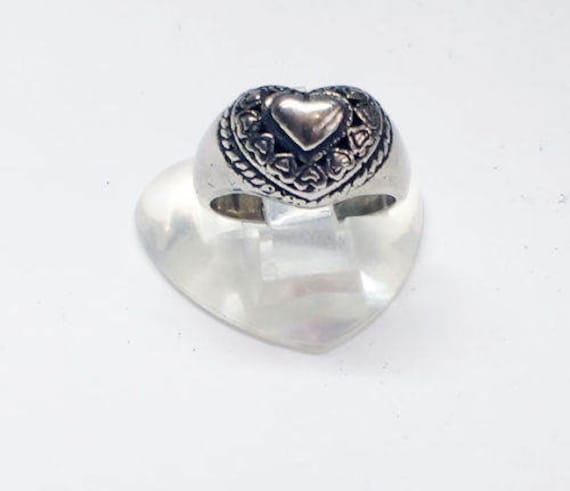 Süße Herzen Silber Ring V1 Klein Süße Herzen Silber Ring V1 Klein von TigraniSilver