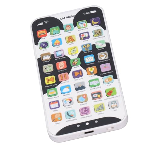 Tihebeyan 40-Tasten-Touchscreen-Multifunktions-Frühpädagogikgerät für Kleinkinder, mit 3D-Tasten und Kindertelefonfunktionen Zum Sprachenlernen (Panda) von Tihebeyan