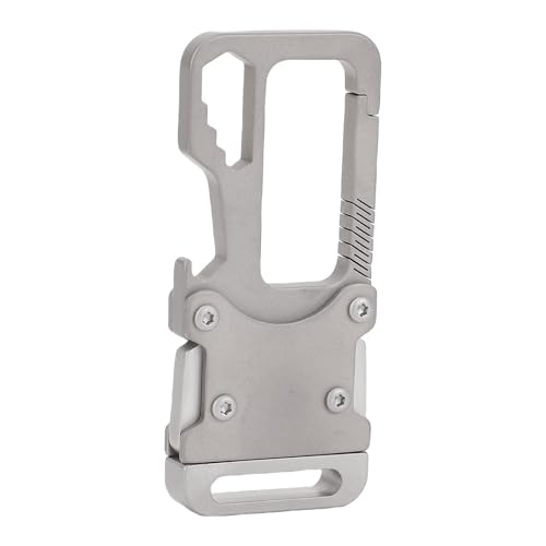 Tihebeyan Langlebiger Multifunktionales Autoschlüsselkette mit Ti -Legierungskonstruktion, Sicherer Verriegelungsmechanismus, Männer Hüfthängender Schlüsselbund für Büro, Außen-, Zuhause von Tihebeyan