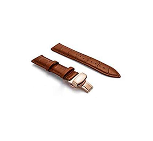 TikTako Leder Uhrenarmband-Bügel Quick Release-Uhrenarmband 18mm-24mm-Lederband von TikTako