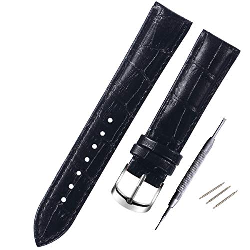 TikTako Dornschließe Uhrenarmband-Lederarmbänder Uhrenarmbänder 12 / 20mm Uhren Zubehör Männer Gürtel Band von TikTako